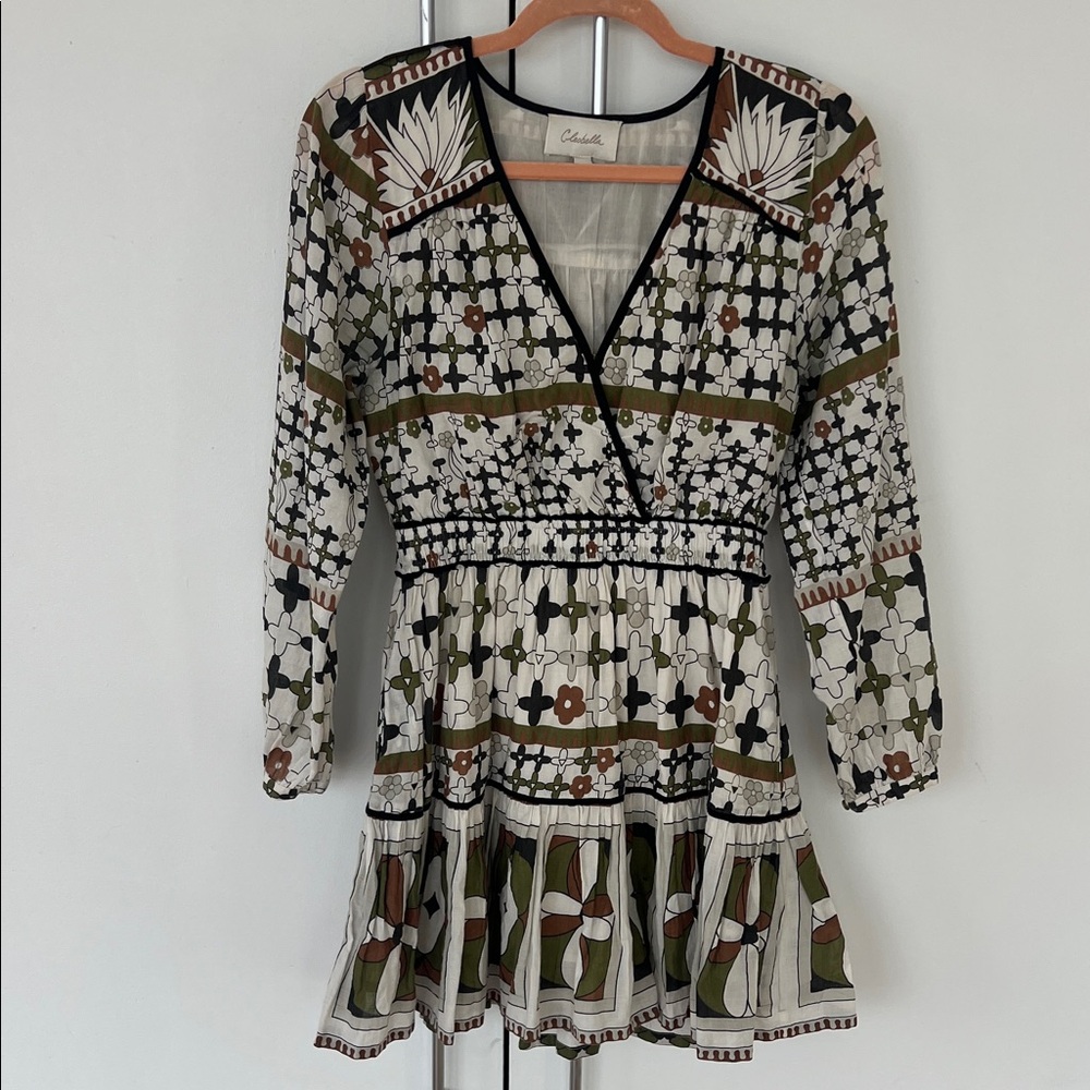 Cleobella Sheer Cream and Black Top